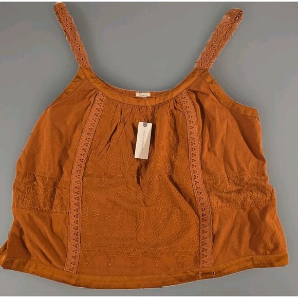 Anthropologie TINY Shirt Womens XL Tank Cami Halter Burnt Oramge NWT-pls‎ read - Picture 1 of 9